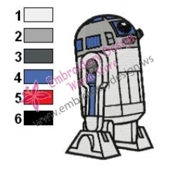 Star Wars CWR2 Embroidery Design